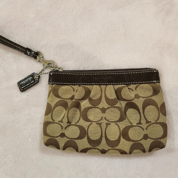 Coach Handbags - Brown Coach Wristlet